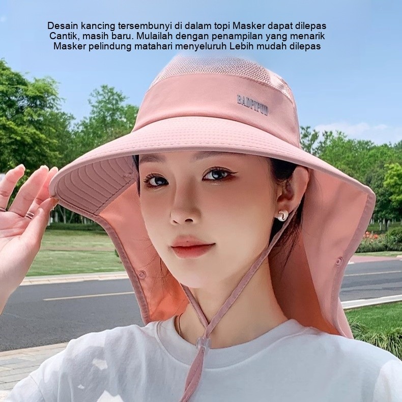 Jual Topi selendang hiking dan berkemah/topi masker wajah multifungsi ...