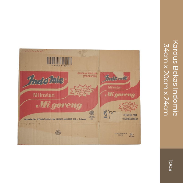 Jual Kardus Bekas Indomie 34 cm x 20 cm x 24 cm | Shopee Indonesia