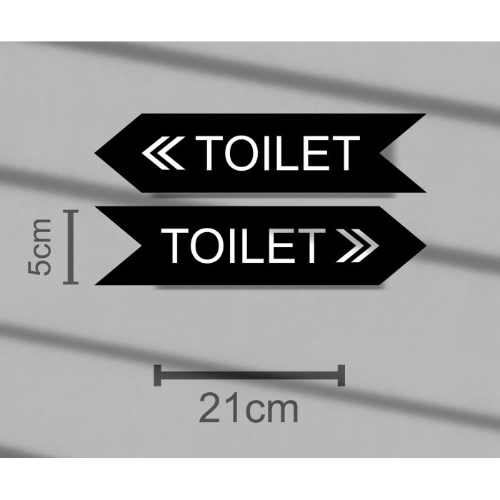 Jual Penunjuk Toilet Akrilik - Sign Board Acrylic Petunjuk Toilet arah ...
