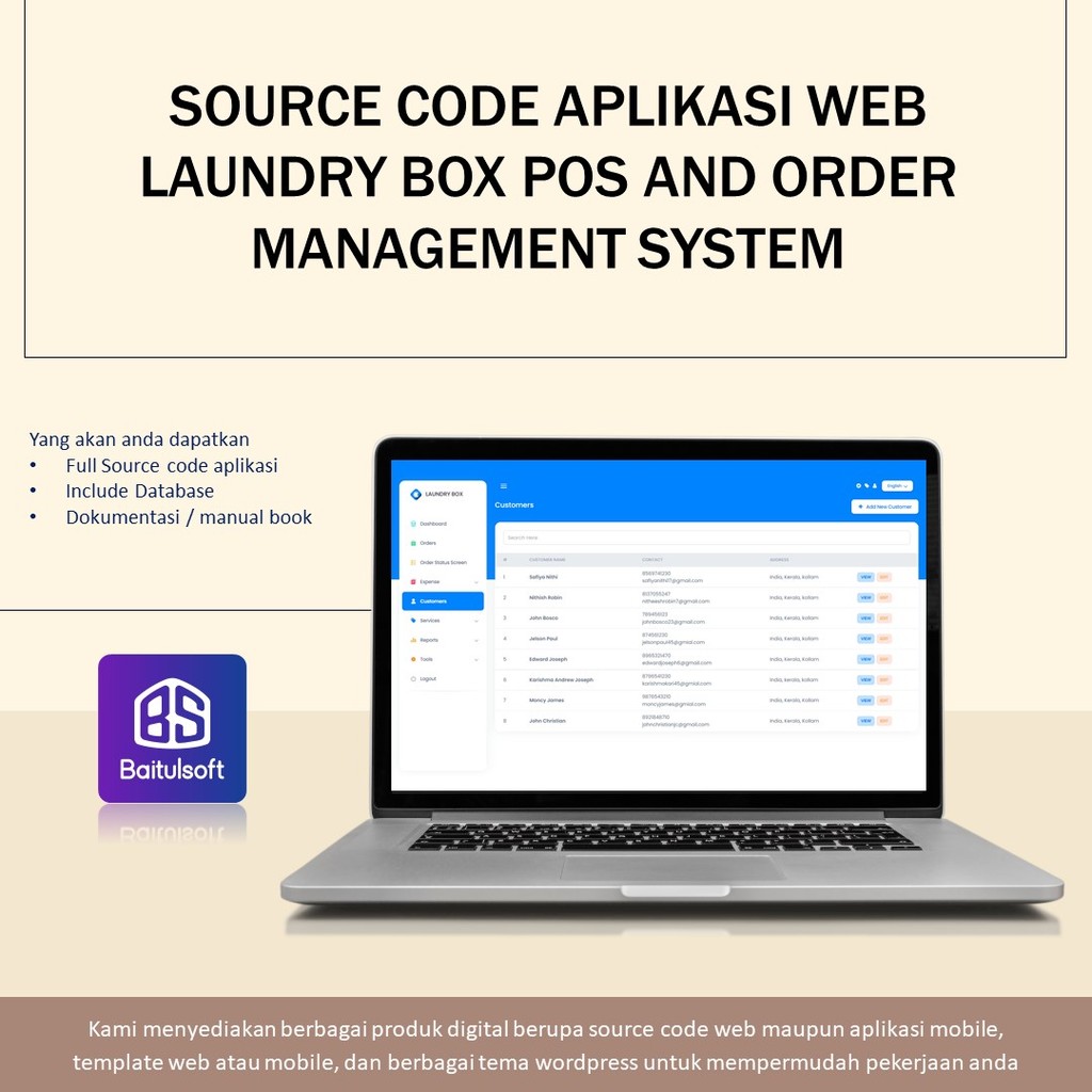 Jual SOURCE CODE APLIKASI WEB LAUNDRY BOX POS AND ORDER MANAGEMENT ...