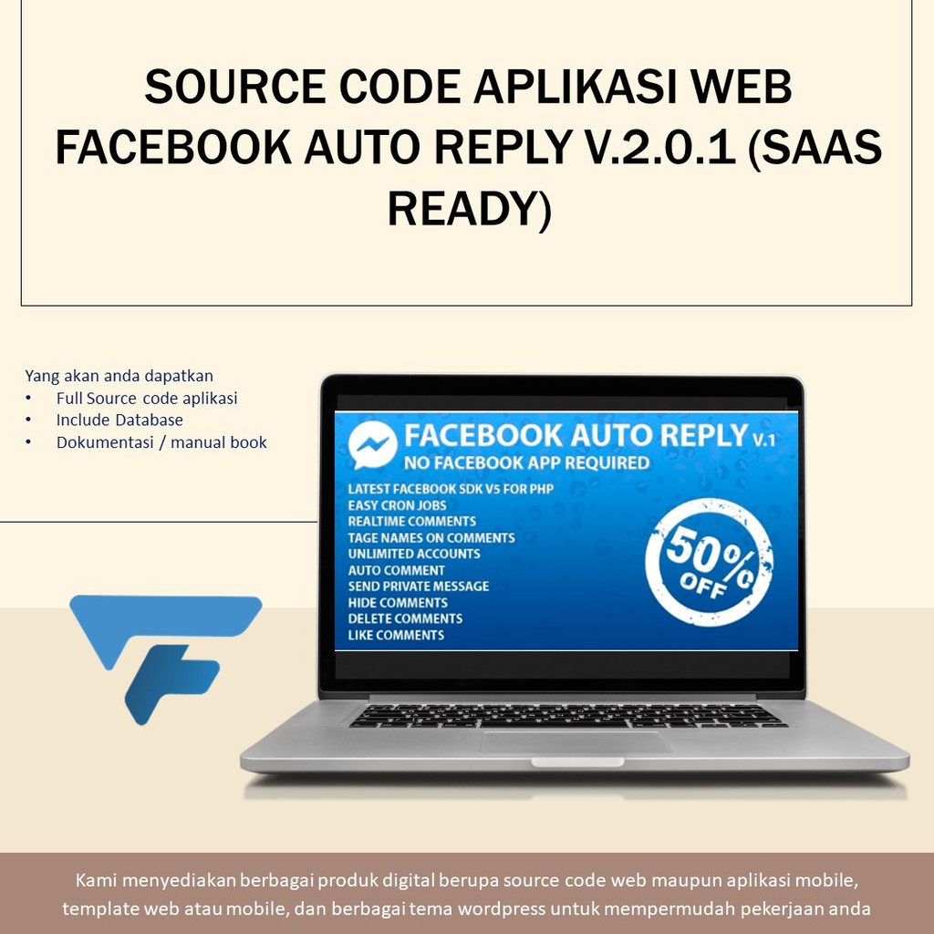 Jual SOURCE CODE APLIKASI WEB FACEBOOK AUTO REPLY V.2.0.1 (SAAS READY ...