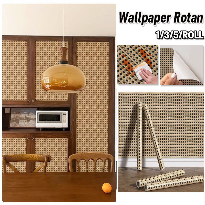 Jual [NEW] Anti Air Rotan Wallpaper Dinding Kamar Tidur Dekorasi ...