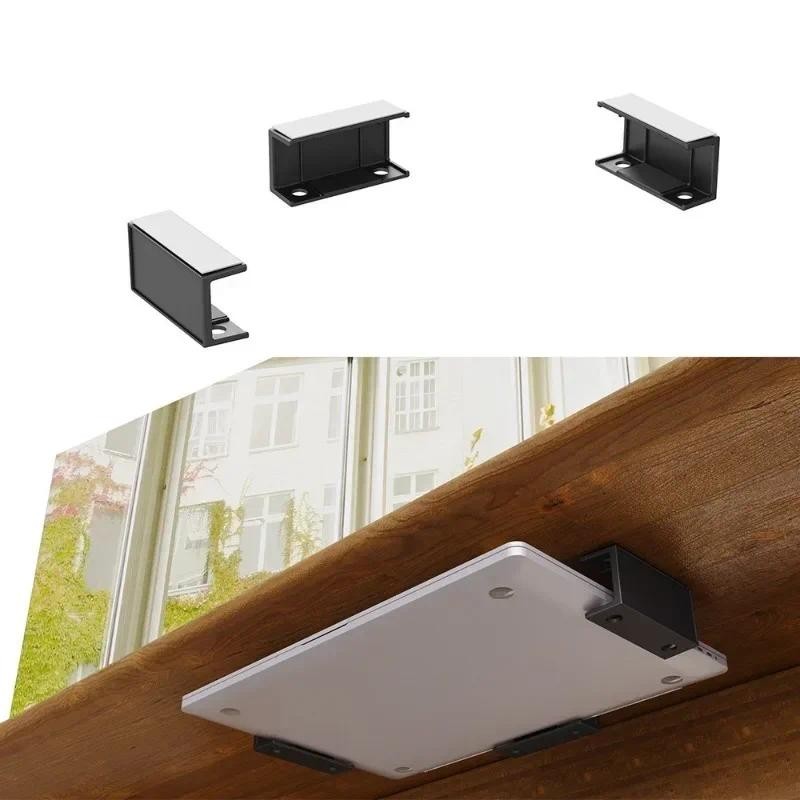 Jual 3pcs/set Laptop Rack Under Desk Holder Shelf Rack Storage Bracket ...