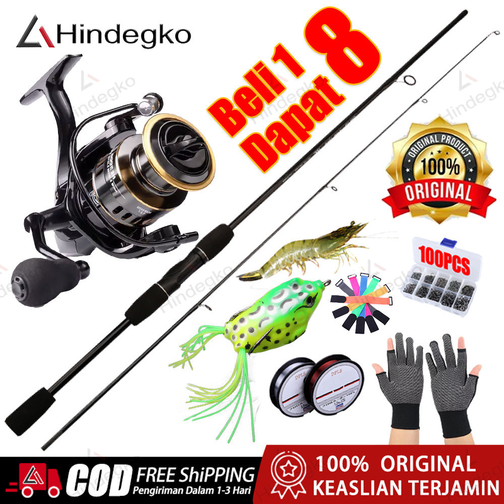 Hindegko Joran Pancing Pancing Set 1.6M-2.4M EVA Handle Joran Bc Carbon Solid Joran Pancing Set Dengan Bahan Serat Karbon Joran Pancing Carbon Pancing Set Lengkap Untuk Memancing