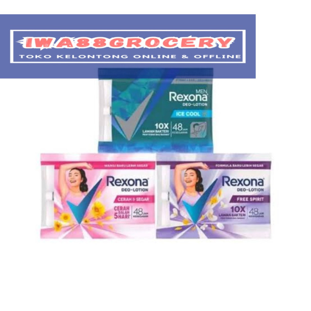 Rexona deodoran deo lotion sacet 9gr