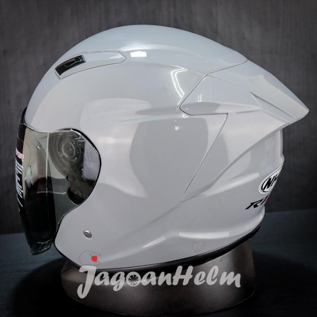Jual NHK HELM R1 ELITE SOLID | DIM GREY GLOSSY | SINGLE VISOR | Shopee ...