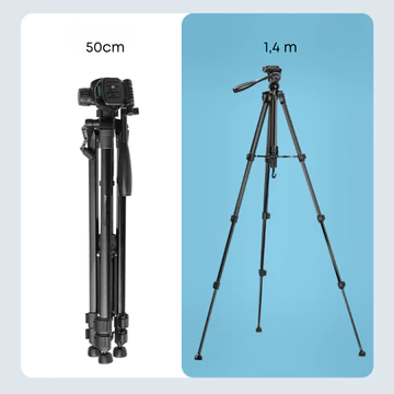 Tripod Hp 140cm 360 Derajat Remote Bluetooth Selfie Ngonten Tripod Kamera DSLR Hp Serbaguna 3366