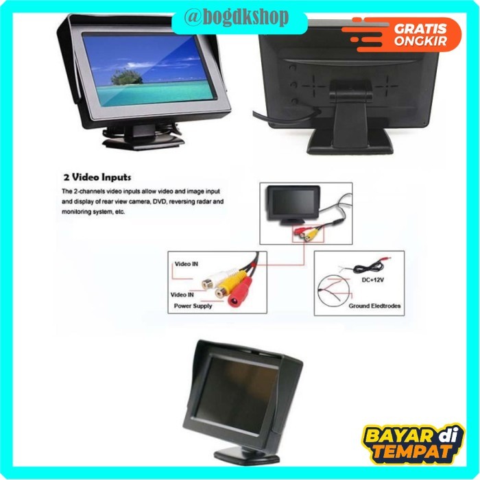 Jual MONITOR TV 4.3 INCH (MONITOR ONLY) | Shopee Indonesia