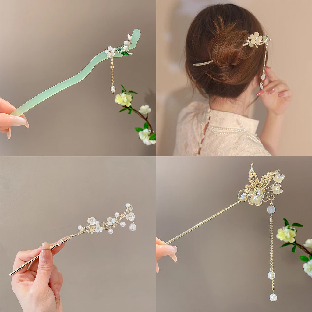 Jual Tusuk Rambut Rumbai Jepit Cina Premium Sense Garpu Tassel Hairpin ...