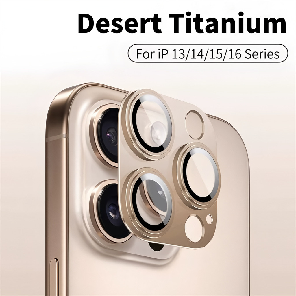 Jual Desert Titanium Color Metal Ring Camera Protector Cap for IPhone ...