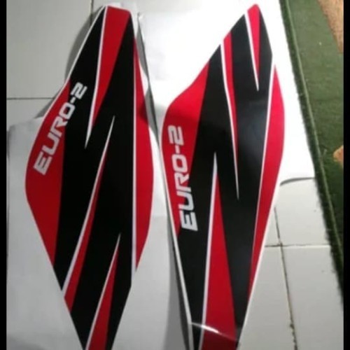 Jual STICKER STIKER SETIKER PINTU ISUZU ELF ELF EURO 2 MERAH OREN GOLD ...