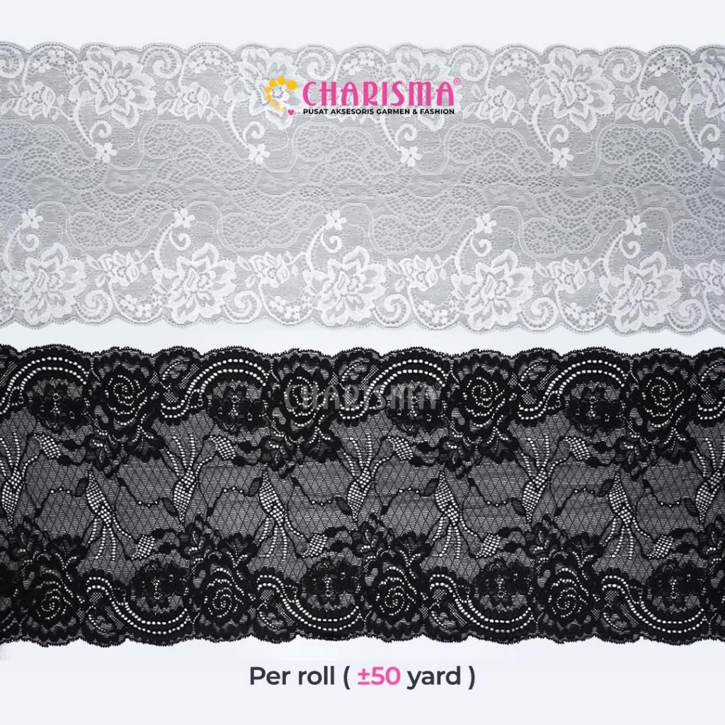 Jual Charisma Renda Karet / Renda Stretch - Renda Karet Elastis / Lebar ...