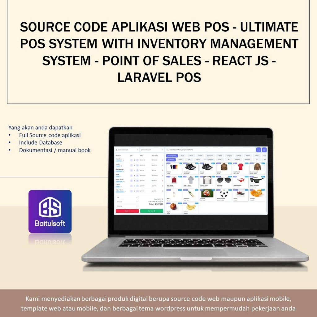 Jual SOURCE CODE APLIKASI WEB POS - ULTIMATE POS SYSTEM WITH INVENTORY ...