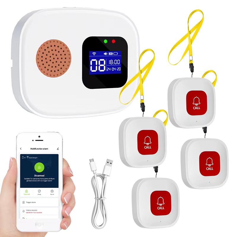 Jual WiFi Wireless Caregiver Pager Patient Call Button Smart Alert ...