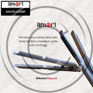 AMORI A 9299B Catokan Rambut 3in1 Lurus Curly Dan Soft Waves Professional CO