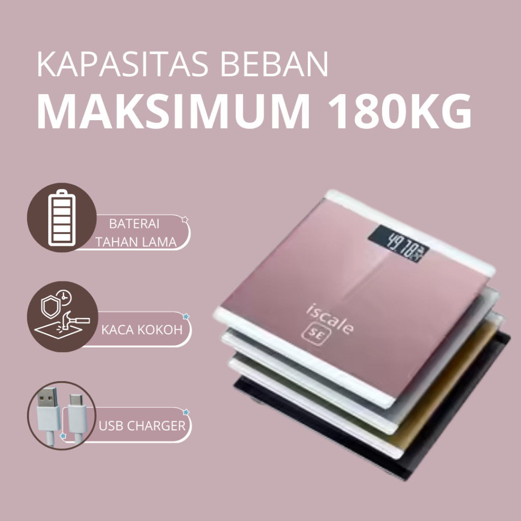 Jual Timbangan Badan Digital 180KG Pengukur Berat Badan Digital