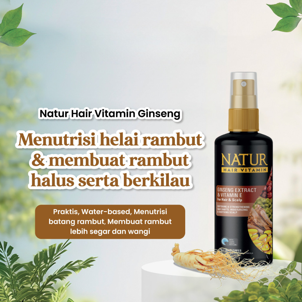 Jual Natur Hair Vitamin Ginseng 80 ml - Vitamin Rambut Rontok ...