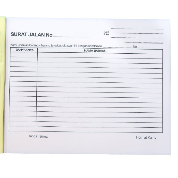 Jual Buku Surat Jalan Paperline NCR 3ply / 3 Rangkap (210mmx160mm ...