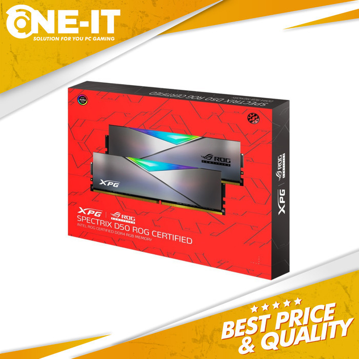 Jual RAM ADATA XPG SPECTRIX D50 ROG DDR4 16GB (2x8GB) RGB 3600MHz ROG ...