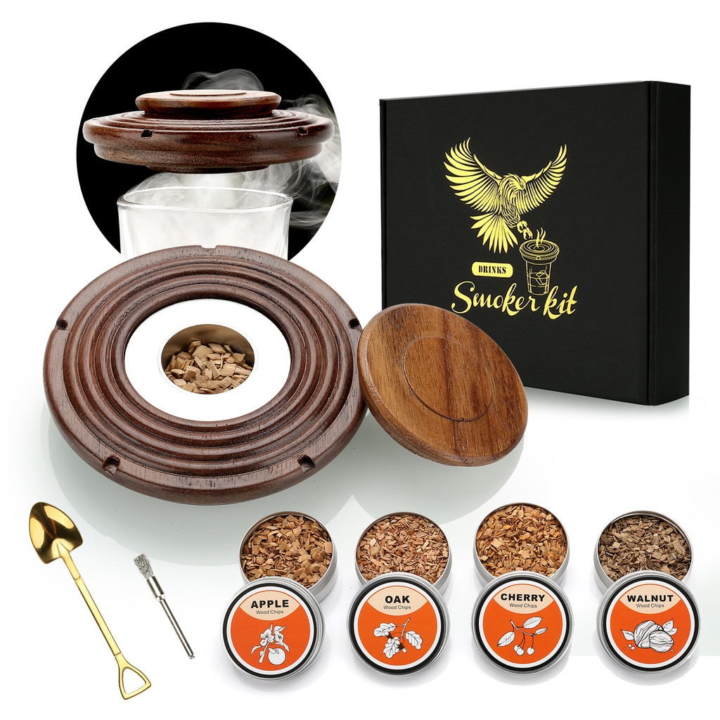 Jual Cocktail Smoker Kit,Smoking Set with 4 Wood Chips,Old Fashioned ...