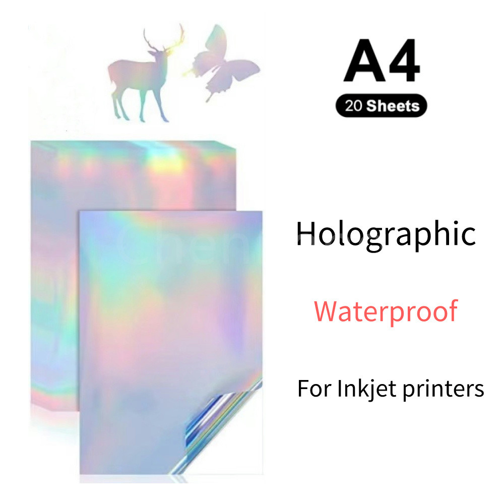 Jual 20 sheets Printable Vinyl Sticker Paper A4 Glossy White Waterproof ...