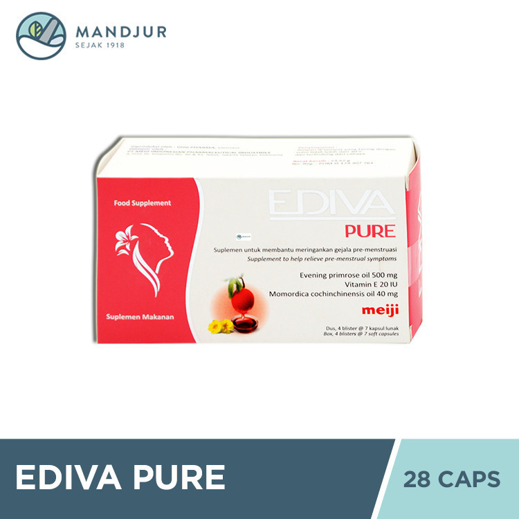 Jual Ediva Pure 28 Kapsul - Obat Pelancar Datang Bulan | Shopee Indonesia