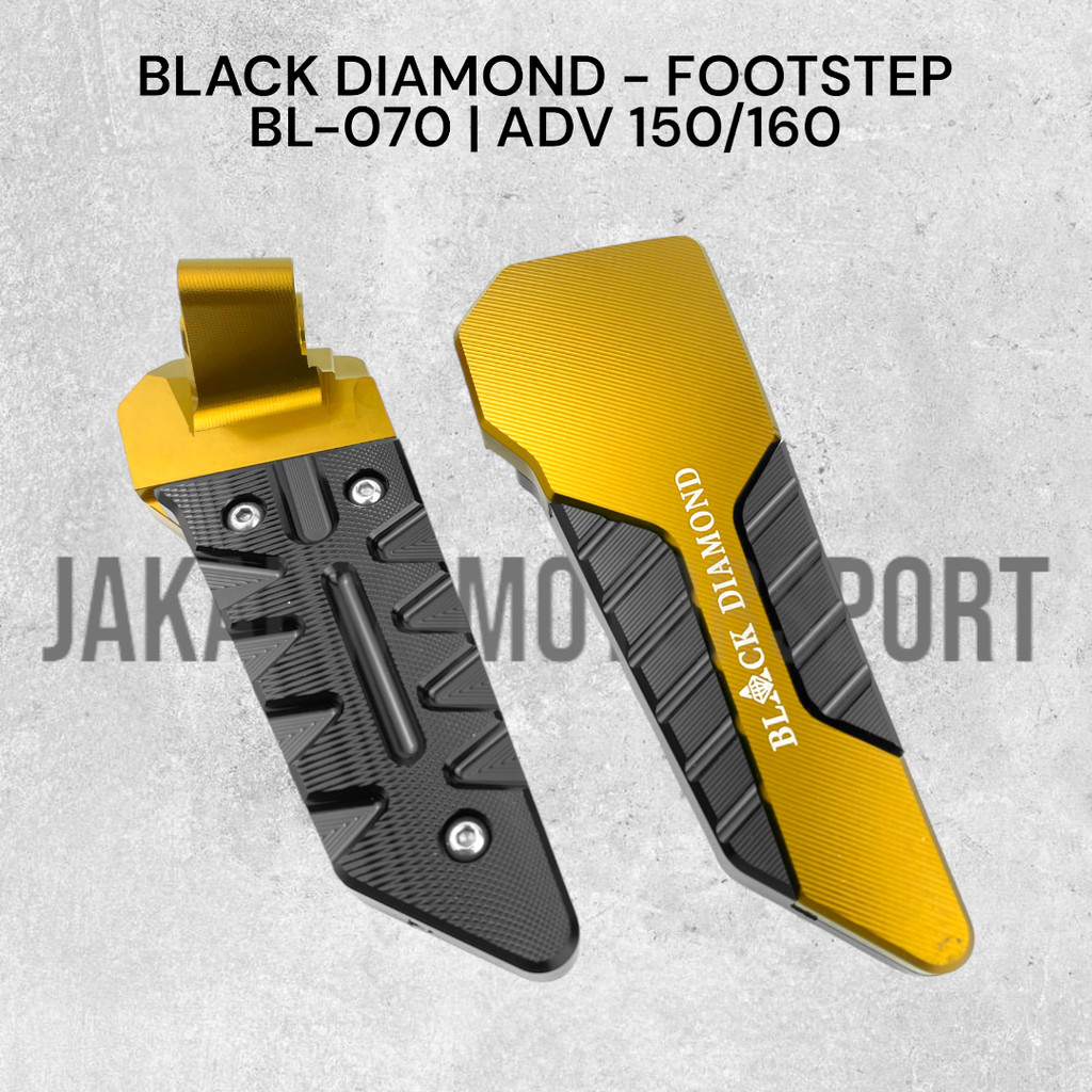 Jual Footstep Belakang Honda ADV 150 160 Black Diamond CNC Original ...