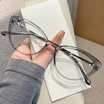 Scripto Cat Eye Kacamata Photocromic Minus Wanita Cat Eye Frame Bluecromic Anti Blueray Kaca 2