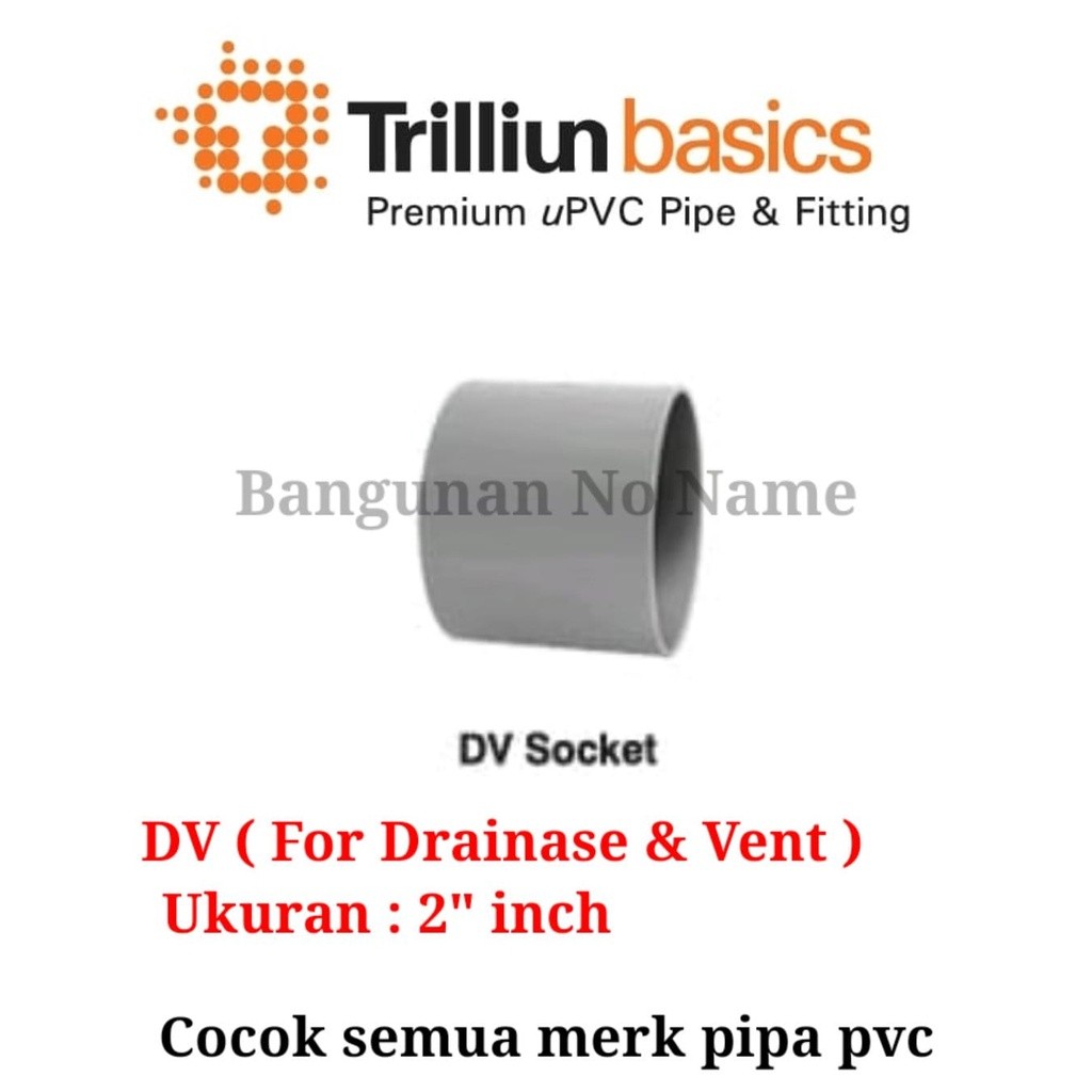 Jual SOCKET SOK 2'' INCH SAMBUNGAN PIPA PVC TRILLIUN DV | Shopee Indonesia