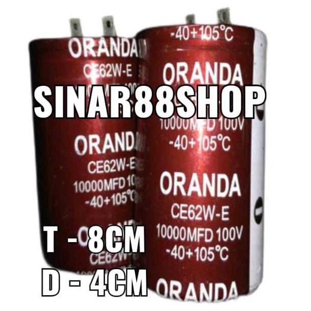 10 Condensatori Elettrolitici Assiali Bipolari Supertech – 25uF 100V 105°C 10x24mm