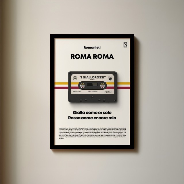 Jual AS Roma Roma Roma Poster | Iconic Football Chant Art | I ...