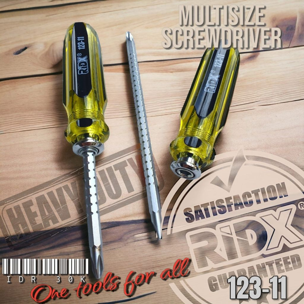 Jual RIDX Obeng Multiguna Adjustable 2-in-1 Heavy Duty 123-11 obeng ...