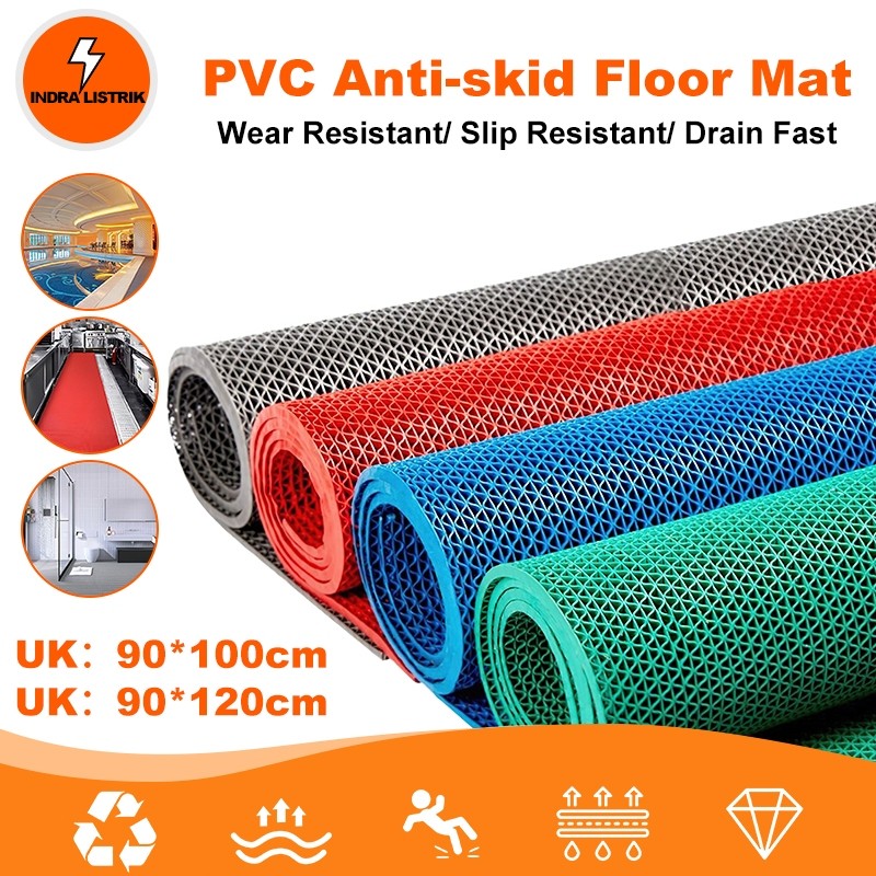 Jual 【90CM*200cm】Keset Karpet PVC Keset Lantai Kamar Mandi Anti Slip ...