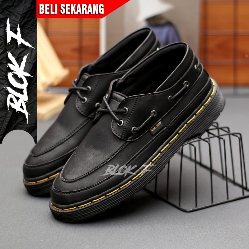 Jual B1 Raphinha Sepatu Casual Formal Docmart Hitam Original | Shopee ...
