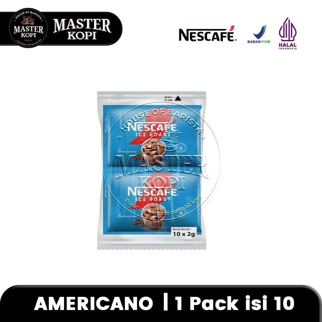 Jual NESCAFE ICE AMERICANO ICE ROAST Kopi Instan Kopi Bubuk Sachet isi ...