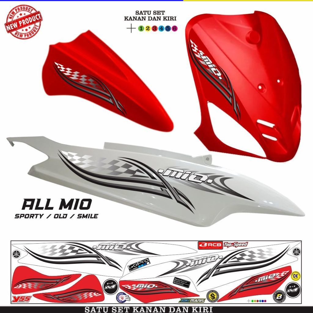 Jual STIKER STICKER STRIPING TRNSPARAN MOTOR YAMAHA MIO OLD/SPORTY/SMLE ...