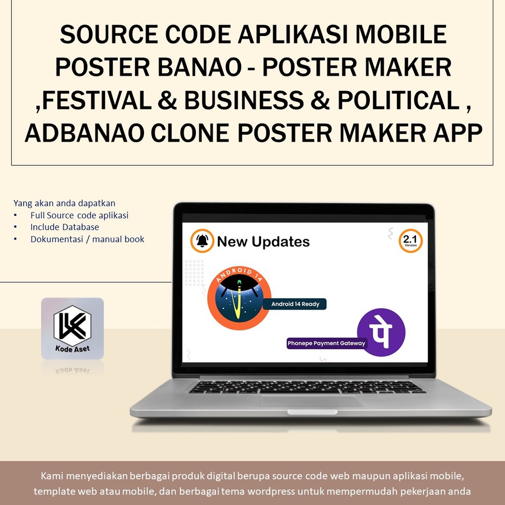 Jual SOURCE CODE APLIKASI MOBILE POSTER BANAO - POSTER MAKER ,FESTIVAL ...