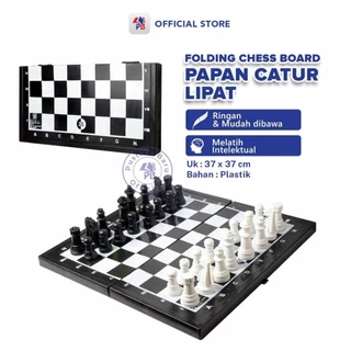 Papan Catur Lipat Plastik / Folding Chess Board Ukuran 37 cm x 37 cm / PB EDUKASI ANAK - PBNB