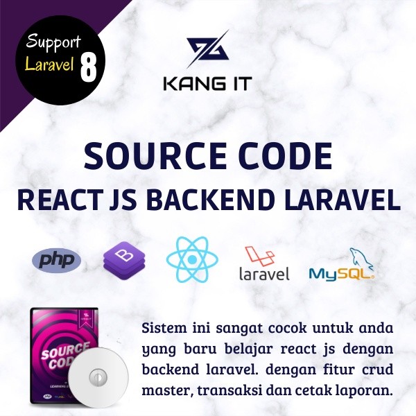 Jual Source Code Sistem Informasi React JS Backend Framework Laravel 8 ...