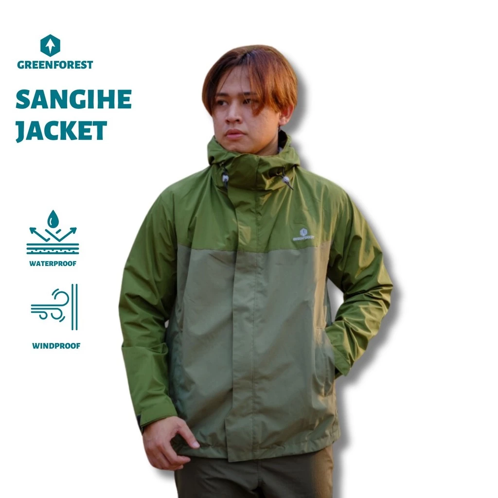 Greenforest Sangihe Jaket Gunung Waterproof Inner Mesh - Jaket Hiking Pria dan Wanita