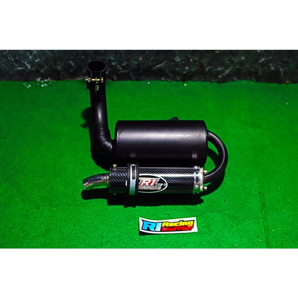 Jual knalpot vespa standar racing s1 buang kanan silincer karbon r1 ...