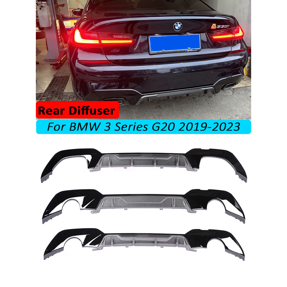 Jual MP Competition Carbon Rear Bumper Diffuser For BMW 3 Series G20 ...