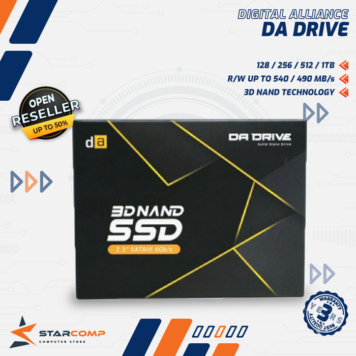 Jual Digital Alliance SSD DA Drive 128GB / 256GB / 512GB / 1TB SATA III ...
