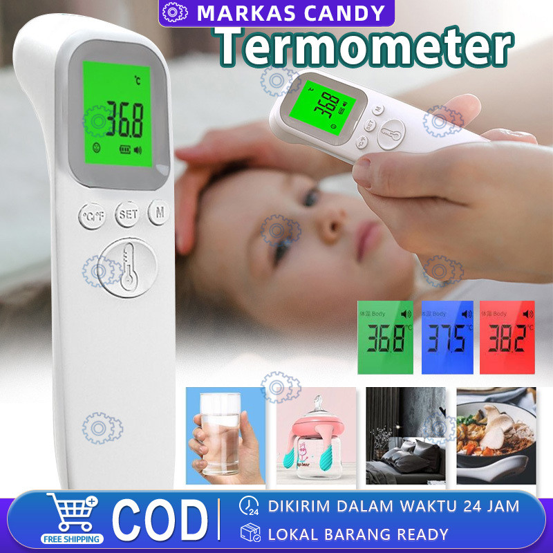 Jual Thermogun Termometer Suhu Tubuh Digital Termometer Inframerah Non ...