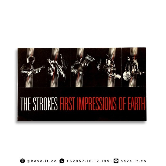 Jual Official Sticker Import - The Strokes - First Impressions Of Earth ...