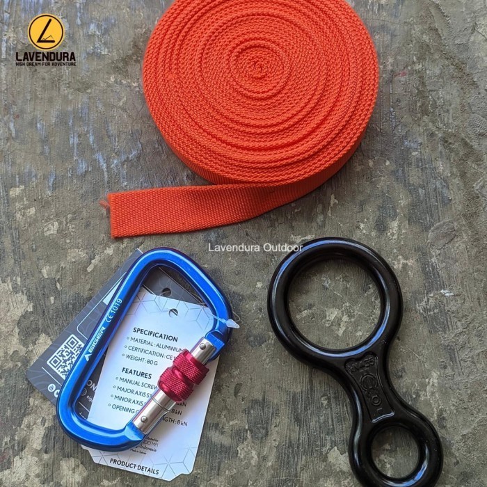 Jual REPLING Set Paket Rappeling 1 Reppeling SRT Single Rope Technique ...