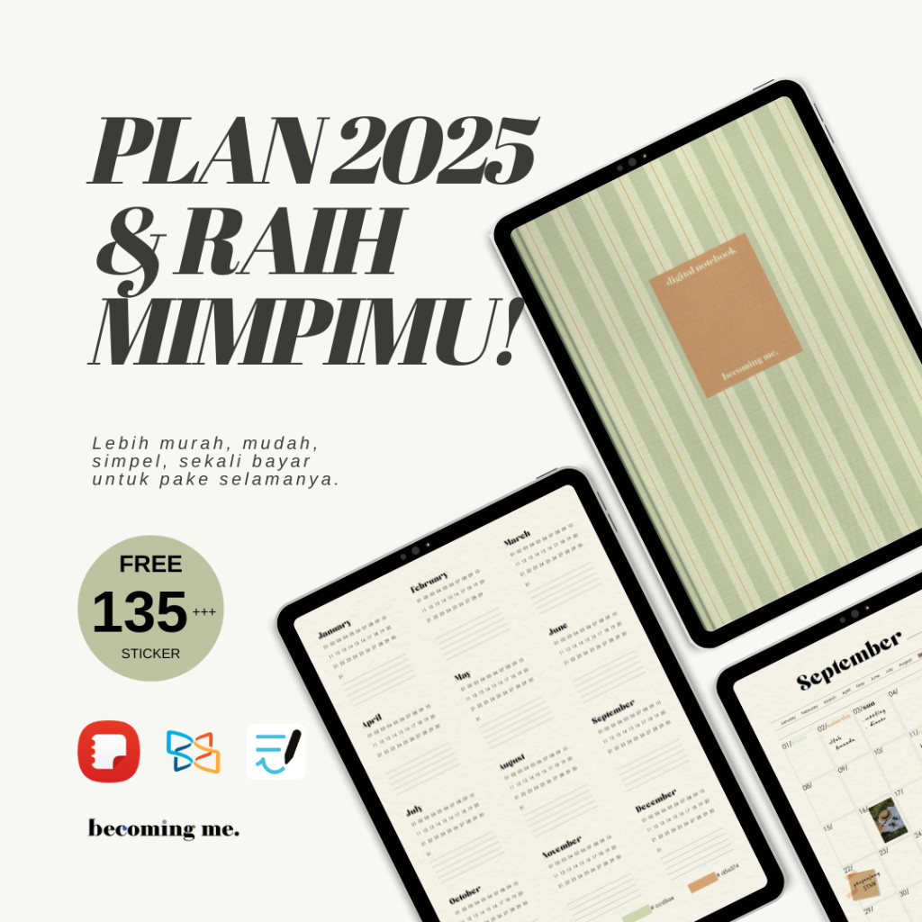 Jual 365 Daily Digital Notebook Digital Journal Digital Planner ...