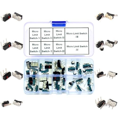 Jual Micro Limit Switch Mouse Switch Assorted Kit, SPDT 3Pin 1NO 1NC AC ...