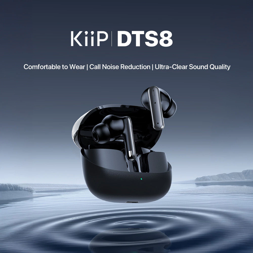 KiiP Wireless DTS8 True Wireless Bluetooth 5.4 Earphone ANC ENC TWS HIFI