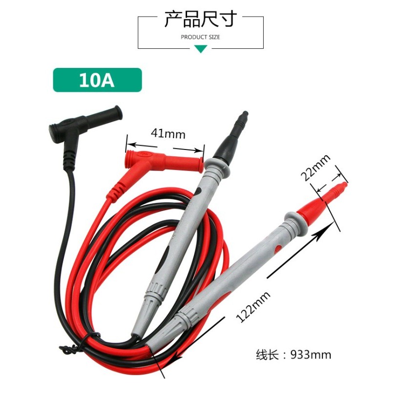 Jual Kabel Multimeter 10A 1000V / Probe Tester Multitester Jarum ...